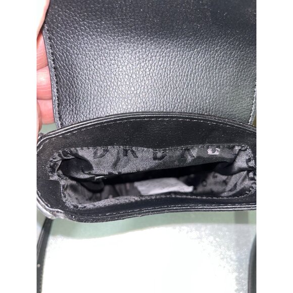 DKNY w/ Charm Small Crossbody Bag Graffiti Design Black Cleo Phone - Picture 6 of 7